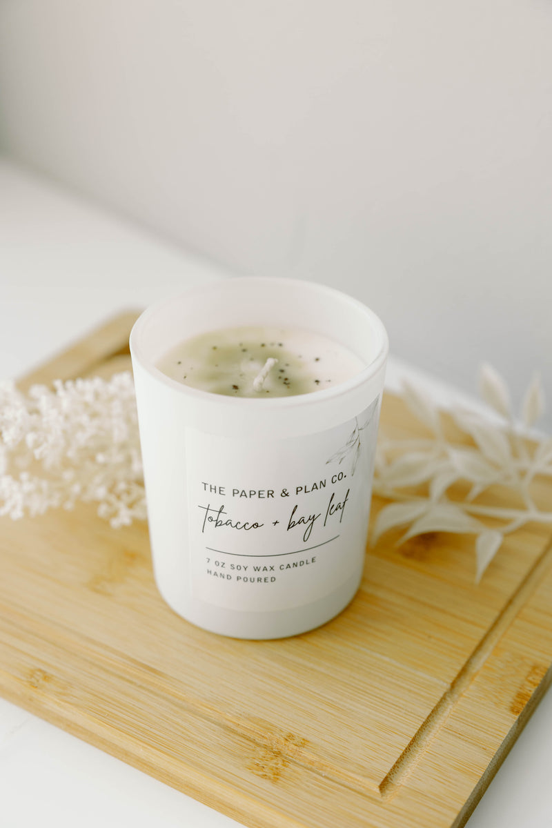 Tobacco & Bay Leaf Candle The Paper & Plan Co