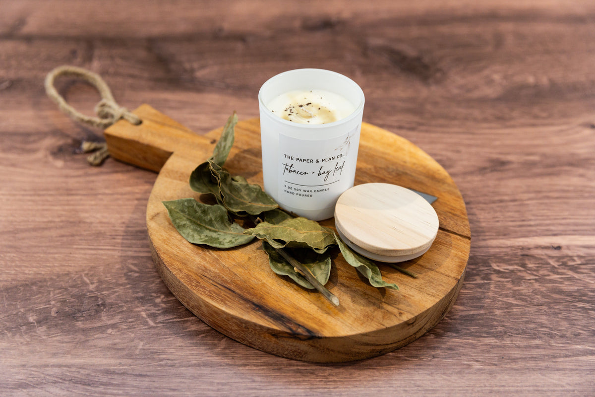 Tobacco & Bay Leaf Candle The Paper & Plan Co