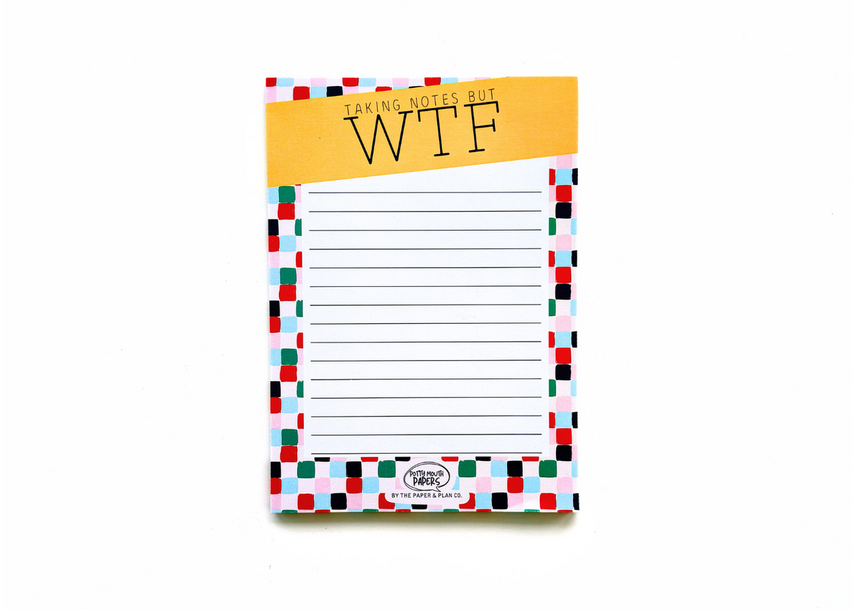 Taking Notes But WTF Notepad – The Paper & Plan Co